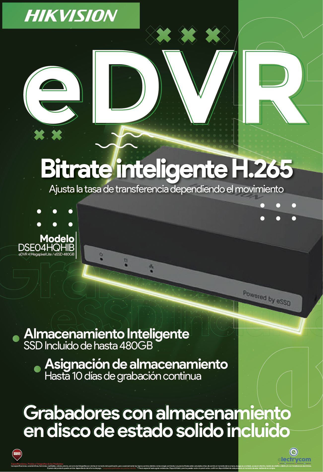 eDVR Grabadores Con Almacenamiento En Disco De Estado Solido