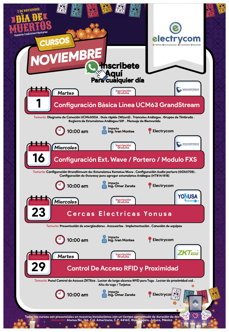 Calendario Capacitación De Noviembre