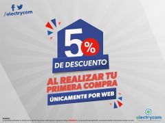 En toda nuestra Web 5% de Descuento